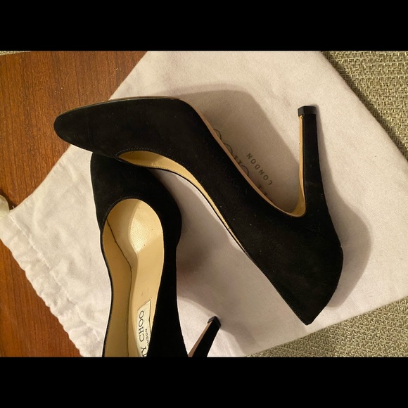 Jimmy Choo Black Suede Pumps - Picture 12 of 15